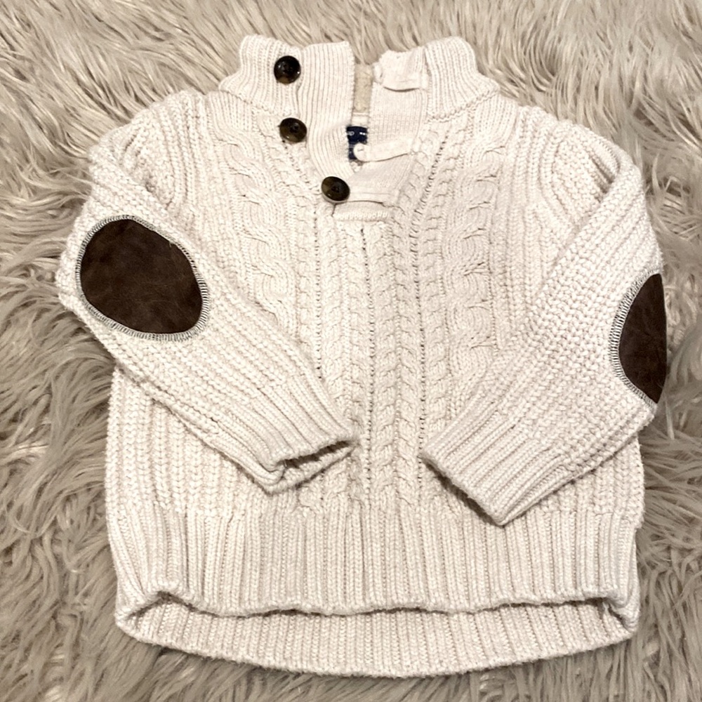 Baby Gap 2T Cable Knit Sweater | Cream Color